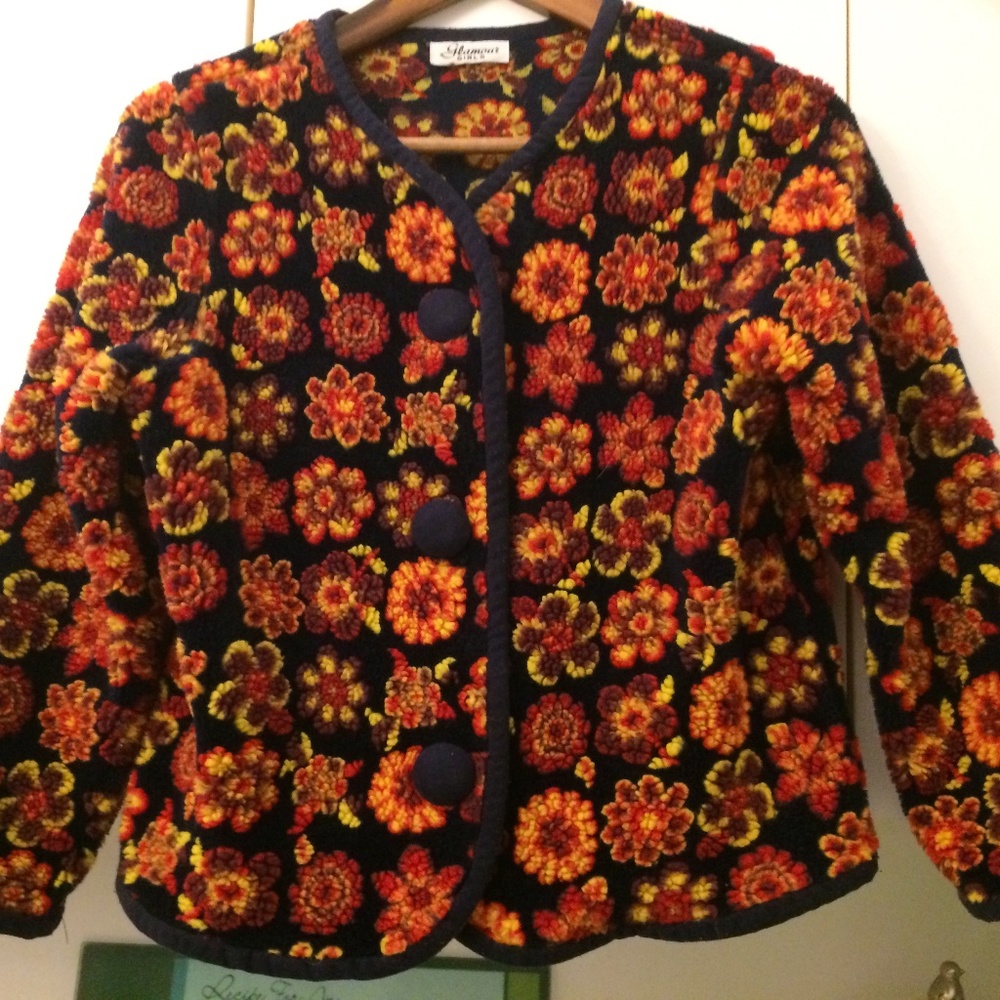 Glamour Girls size 10 floral jacket